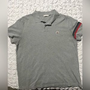 Gently used Mens Moncler Gray polo shirt